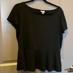 Black Peplum blouse